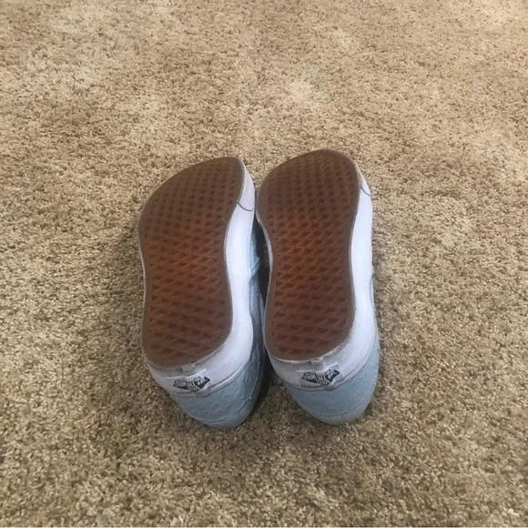 VANS Classic Slip On Casual Canvas Suede Pure Blue Shoes Women’s Size 9.0 - Picture 8 of 9